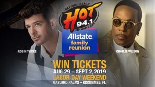 Allstate Family Reunion concerts with Robin Thicke and Charlie Wilson — win tickets from HOT 94.1