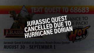 Jurassic Quest cancelled due to hurricane dorian