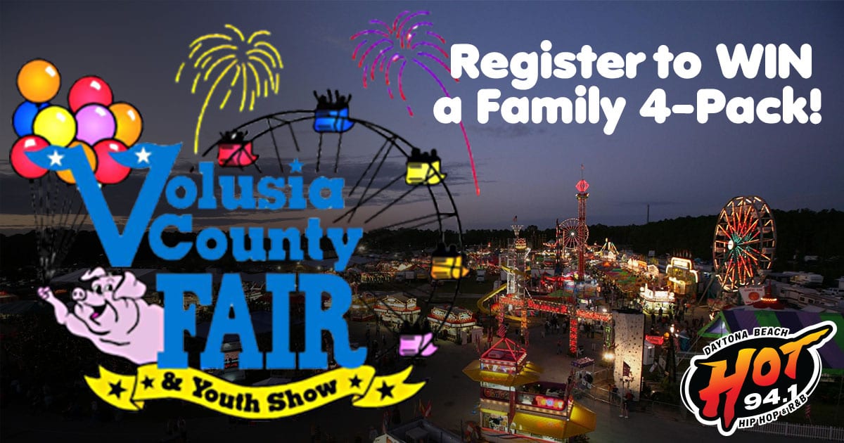Register To Win Tickets To The Volusia County Fair! HOT 94.1